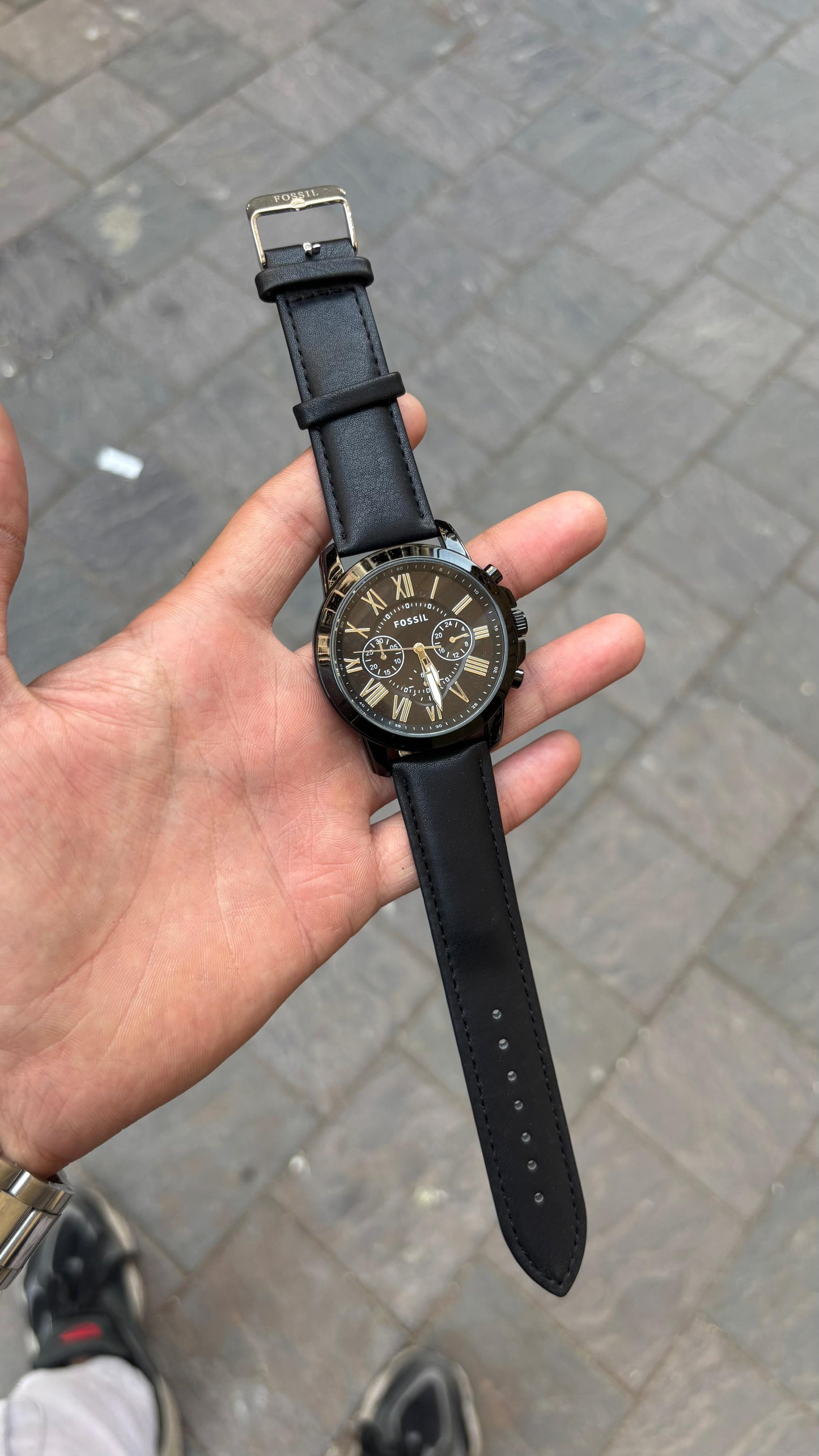 Fossil Black Dial All Chronograph Working Men's Watch