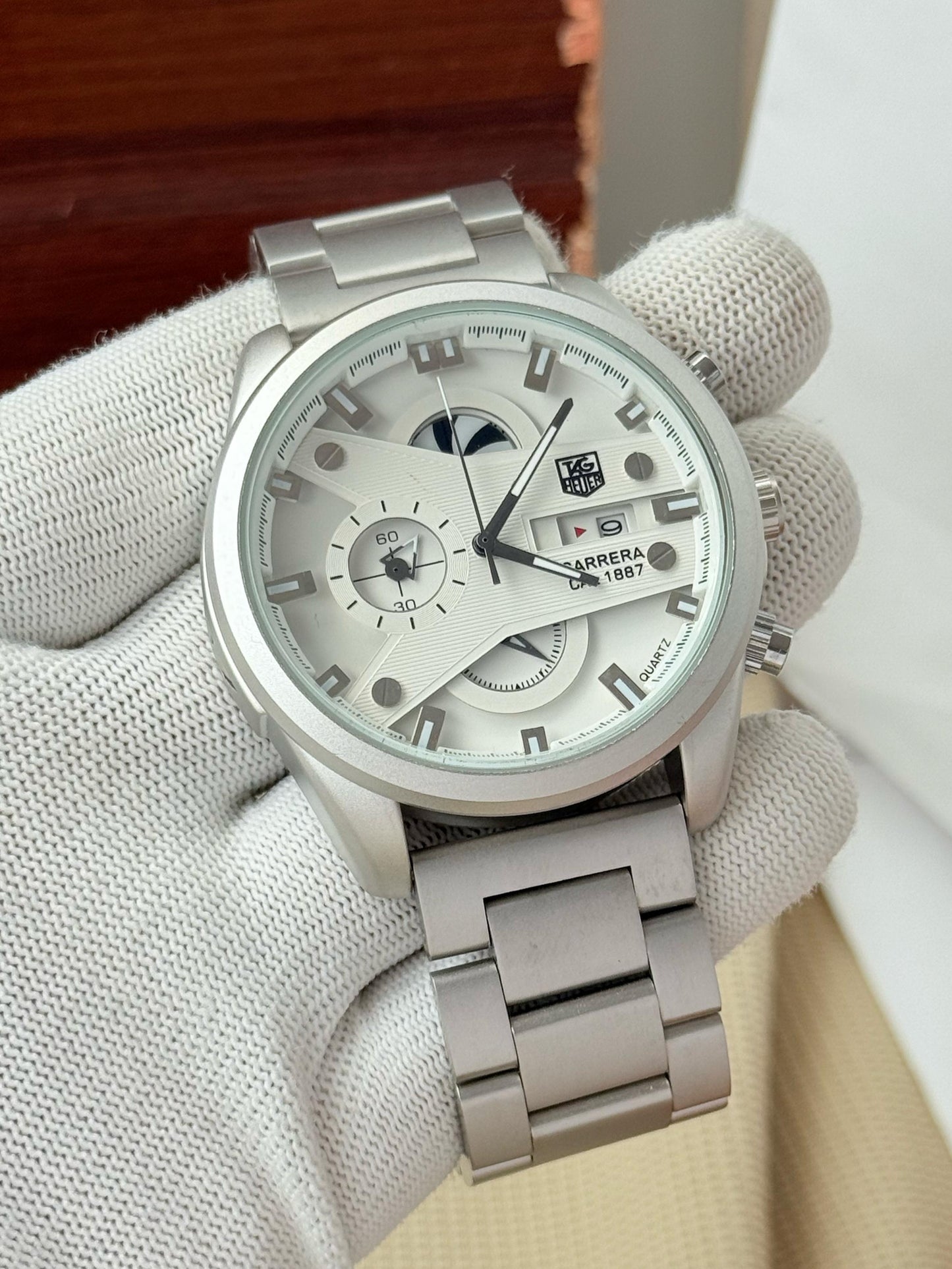 Tag Heuer Grand Carrera 1887 White Dial Men's Watch