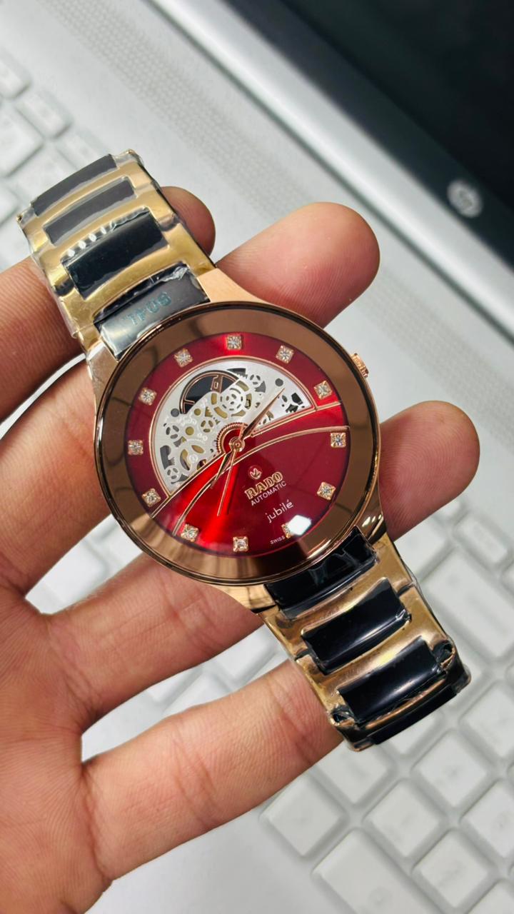 Rado Automatic Jublie Red Dial Men's Watch