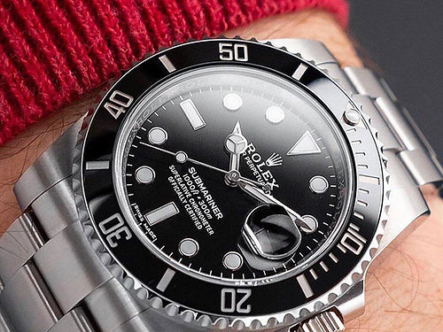 Rol.ex Automatic Black Bezel Men's Watch