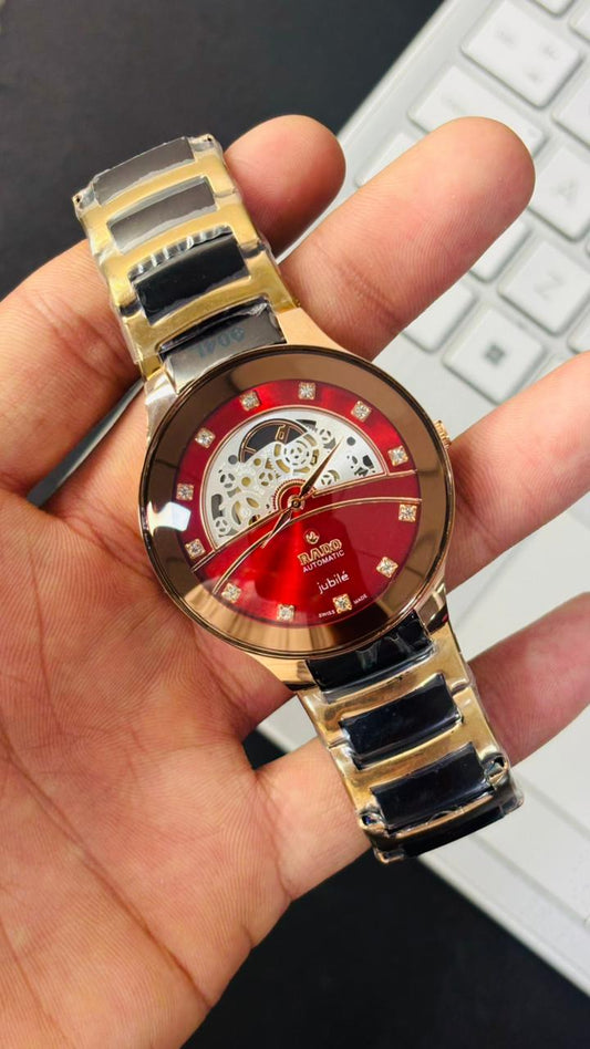 Rado Automatic Jublie Red Dial Men's Watch