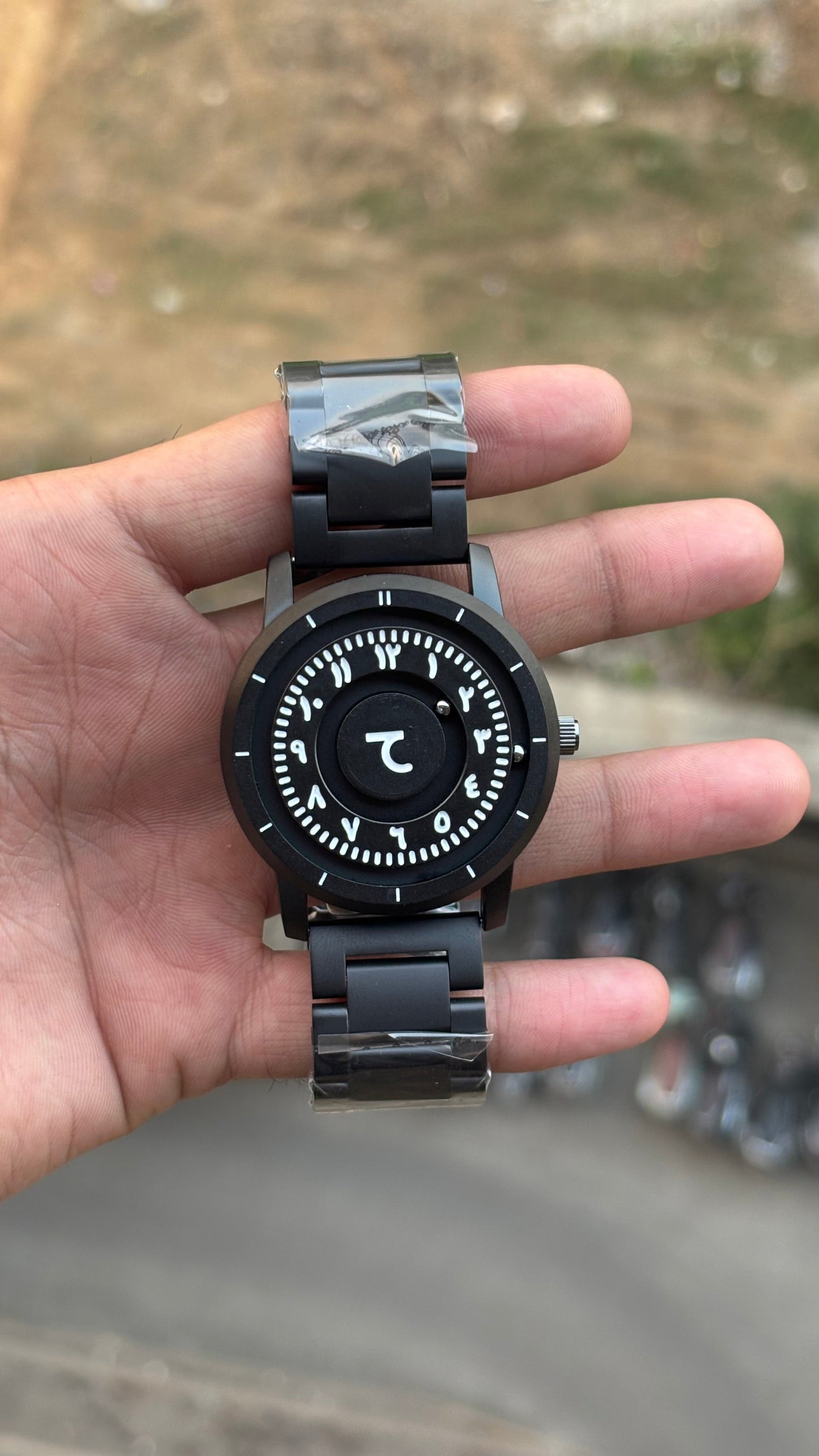 Sabr Black Arabic Dial Men's Watch