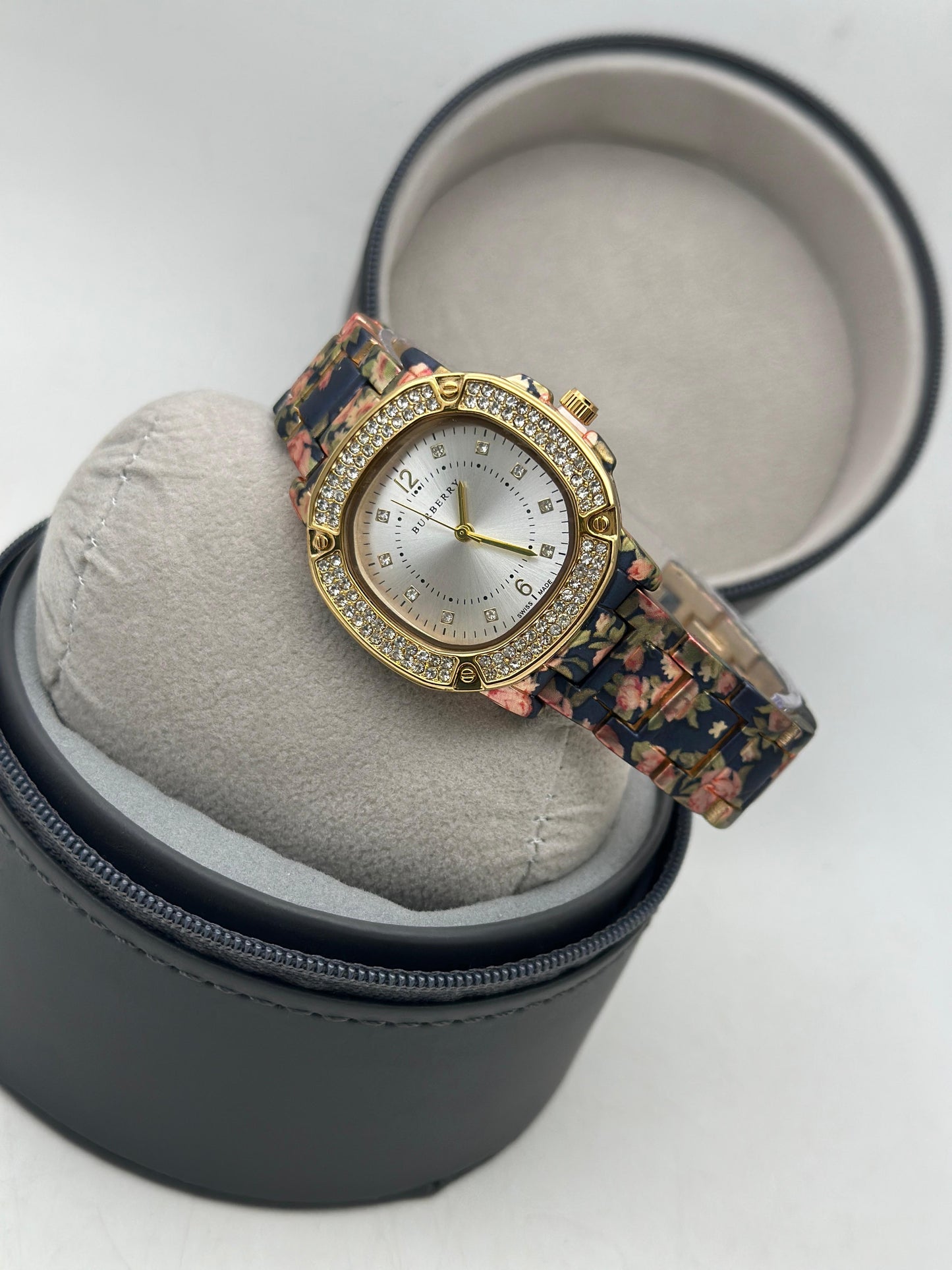Burberry Black Flower Designer Women's Watch