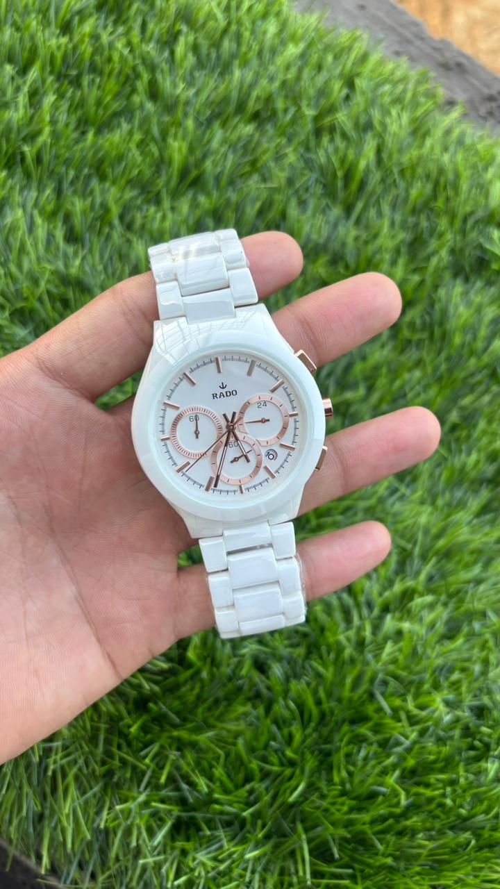 Rado HyperChrome Automatic White Dial Chronograph Men's Watch