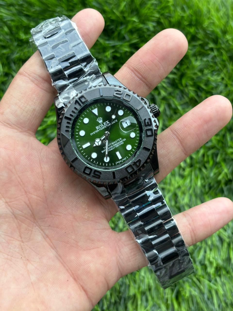 Rolex Yacht Master Green Dial Men's Watch