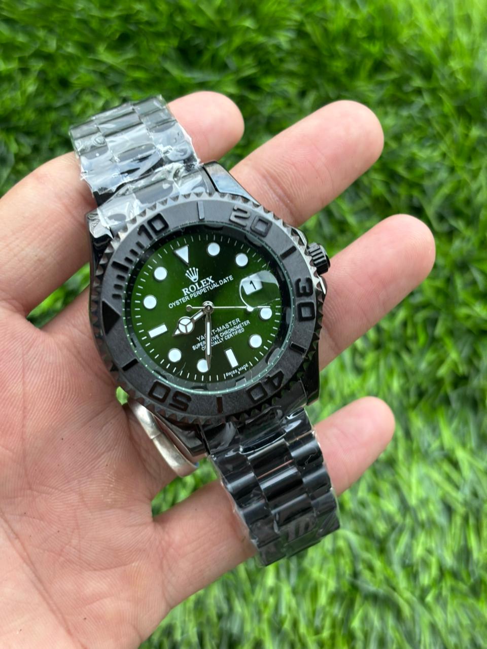 Rolex Yacht Master Green Dial Men's Watch