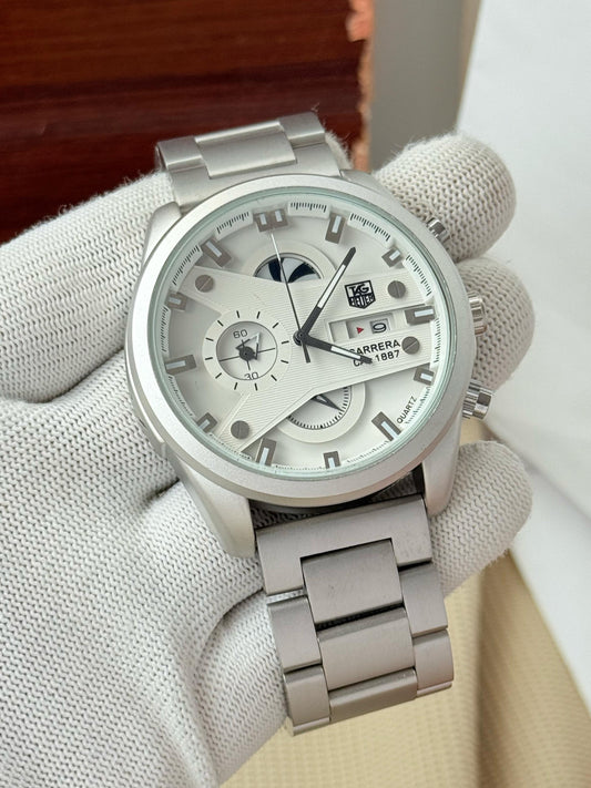 Tag Heuer Grand Carrera 1887 White Dial Men's Watch