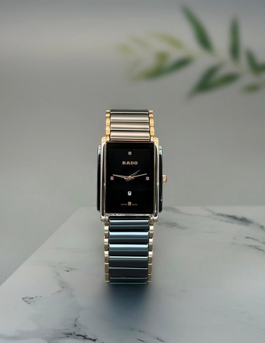 Rado Integral Black Dial Ceramic Men's Watch