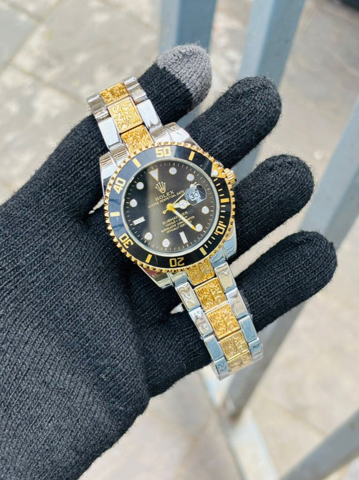 Rol.ex One of The Most Black Dial Handmade Men's Watch