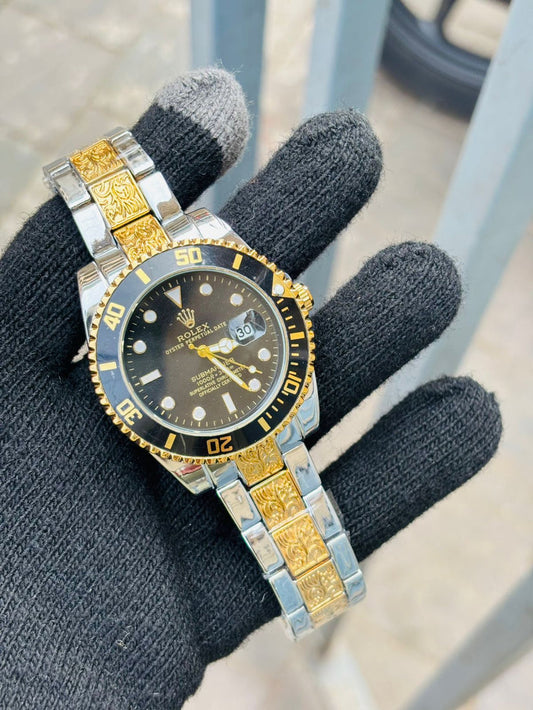Rol.ex One of The Most Black Dial Handmade Men's Watch