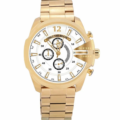 Diesel White Gold Dial New Model Watch For Men’s