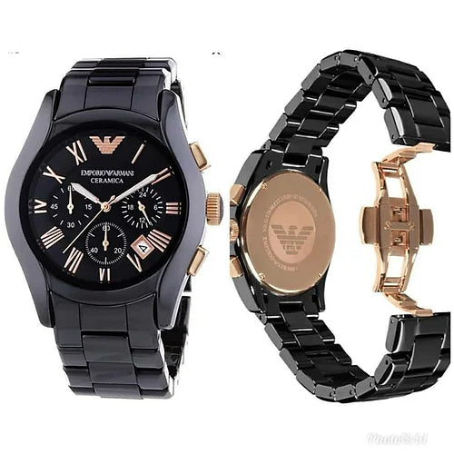 Emporio Ar.mani Black Chronograph Men's Watch