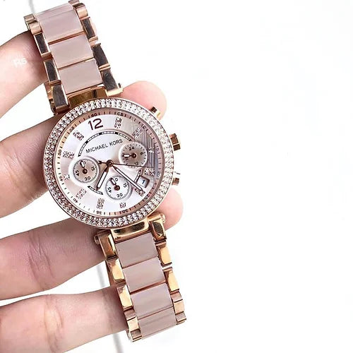 Mi-chael kors Diamond New Metal Belt Women's Watch