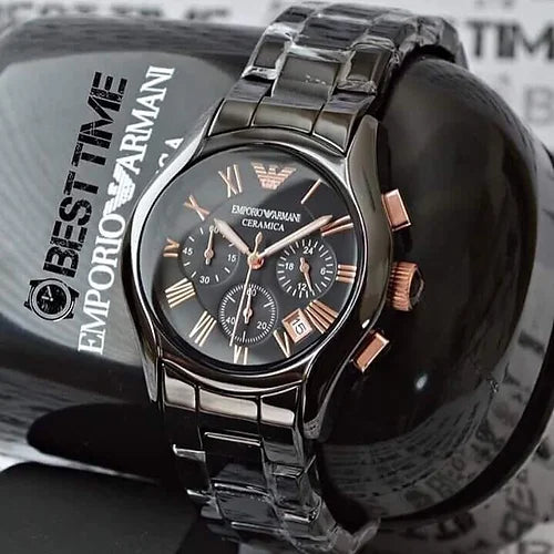 Emporio Ar.mani Black Chronograph Men's Watch