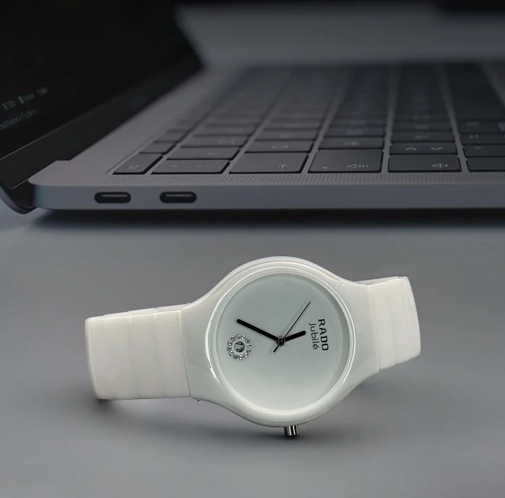 Rado True Jubile White Ceramic Watch for Men