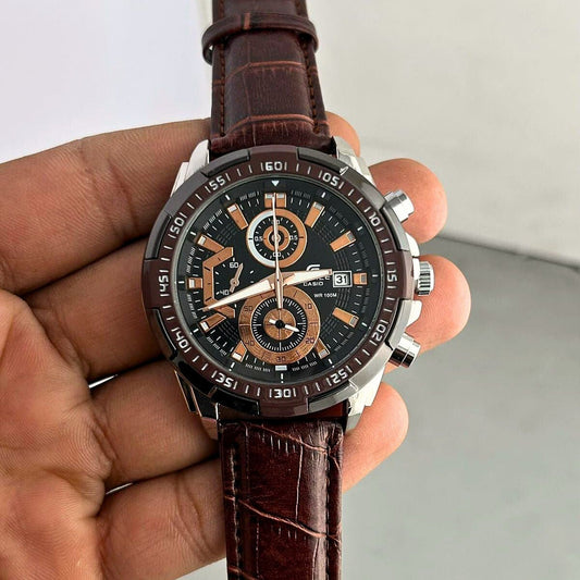 Casio Edifice Brown Dial Chronograph Men's Watch
