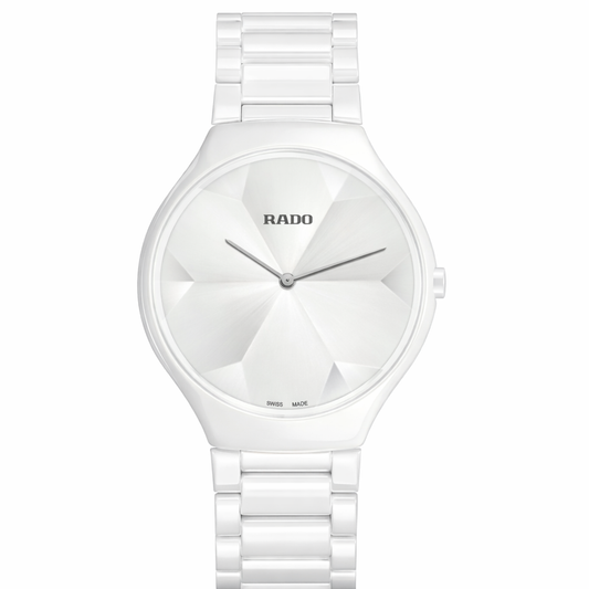 Rado White Thinline X Great Gardens Of The World True Men's Watch