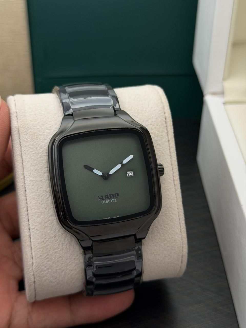 Rado True Square Green Dial Men's Watch