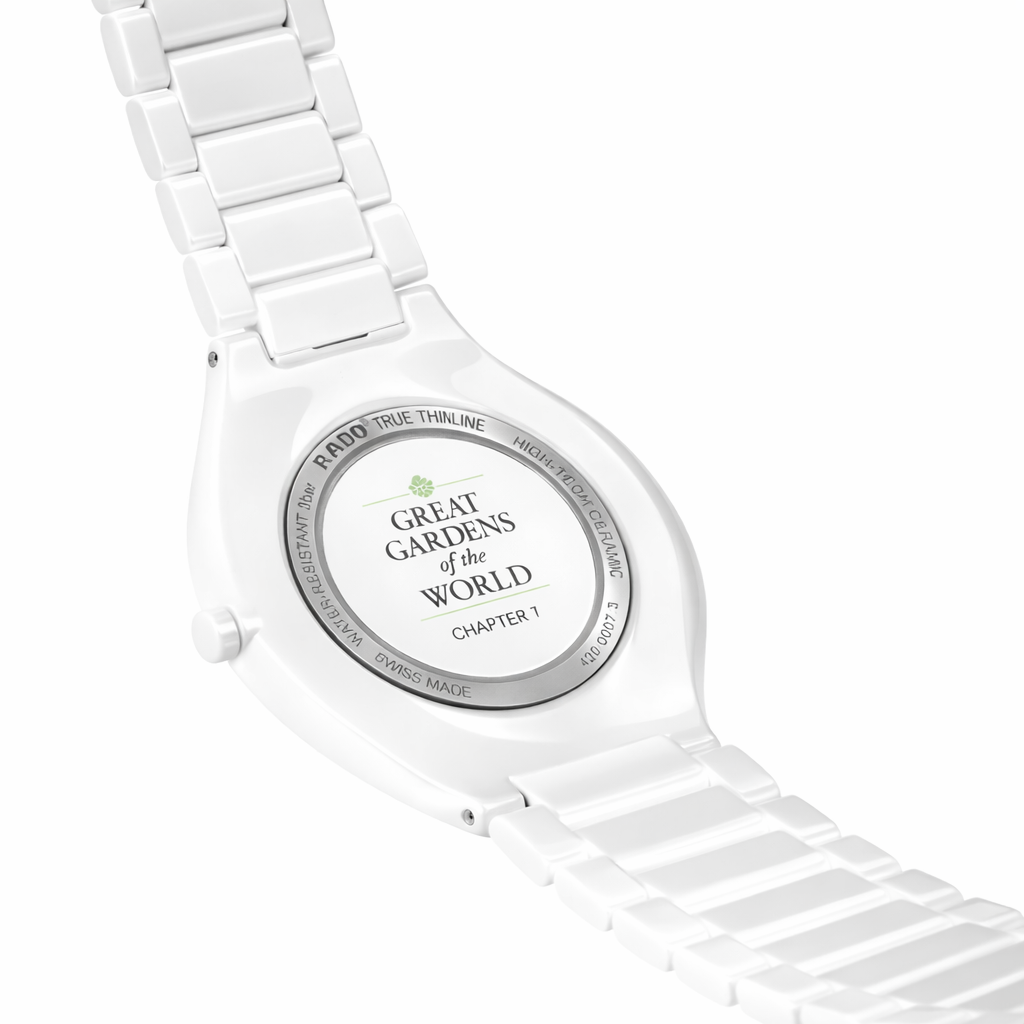 Rado White Thinline X Great Gardens Of The World True Men's Watch