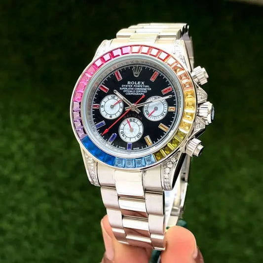 Rol.ex Automatic Chronograph Daytona Sliver Men's Watch