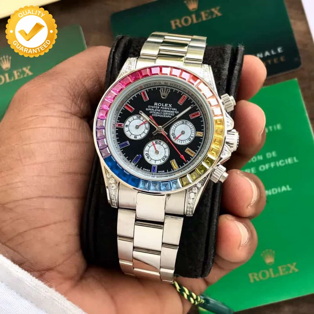 Rol.ex Automatic Chronograph Daytona Sliver Men's Watch